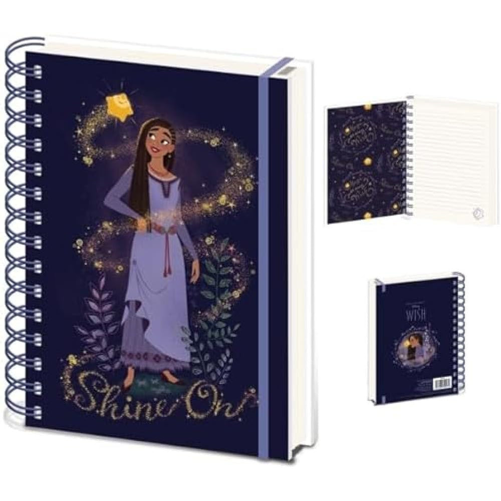 Pyramid International Disney Wish Wiro Notebook (Shine On Design) A5 Notebook and