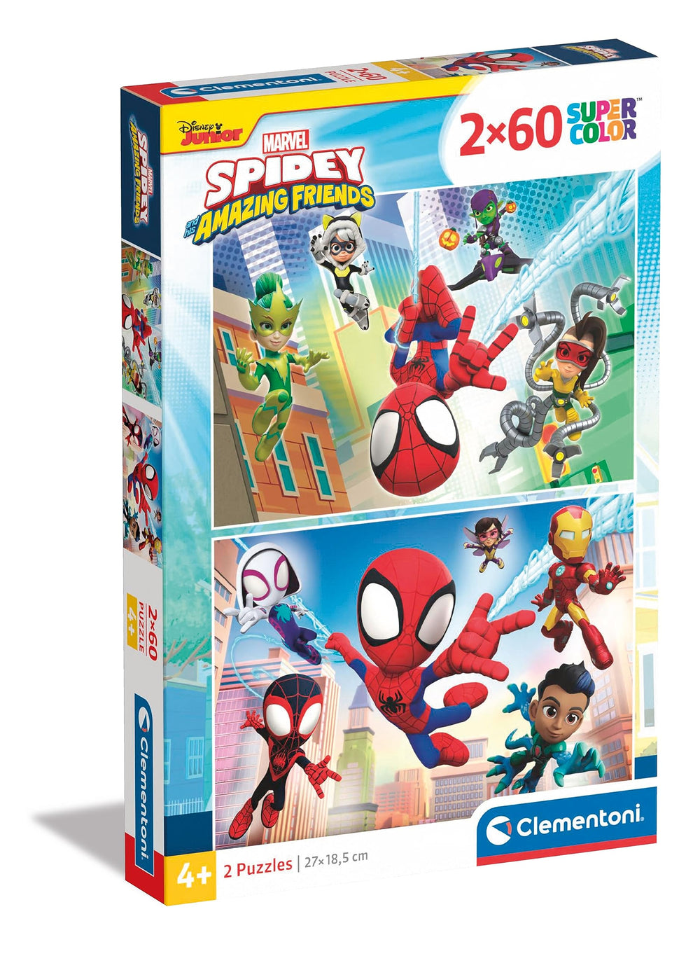 Clementoni 21625 Supercolor Marvel Spidey and His Amazing Friends-2 Puzzle 60