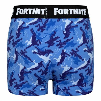 Fortnite Camo Blue Gaming Cotton Fortnite Boxers Sizes Xs-xl 3 Pack