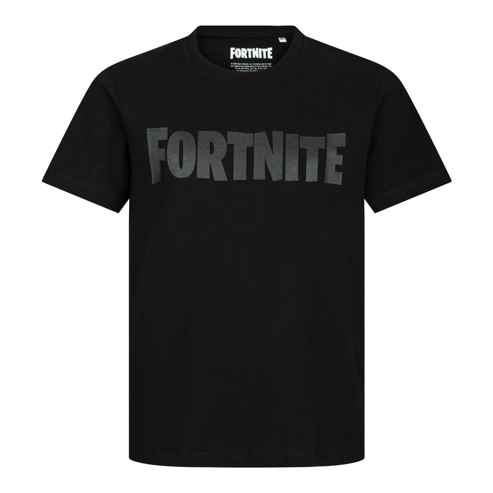 Fortnite Logo Black Gaming Cotton T-Shirt Sizes 10-16 Years (10 Years)