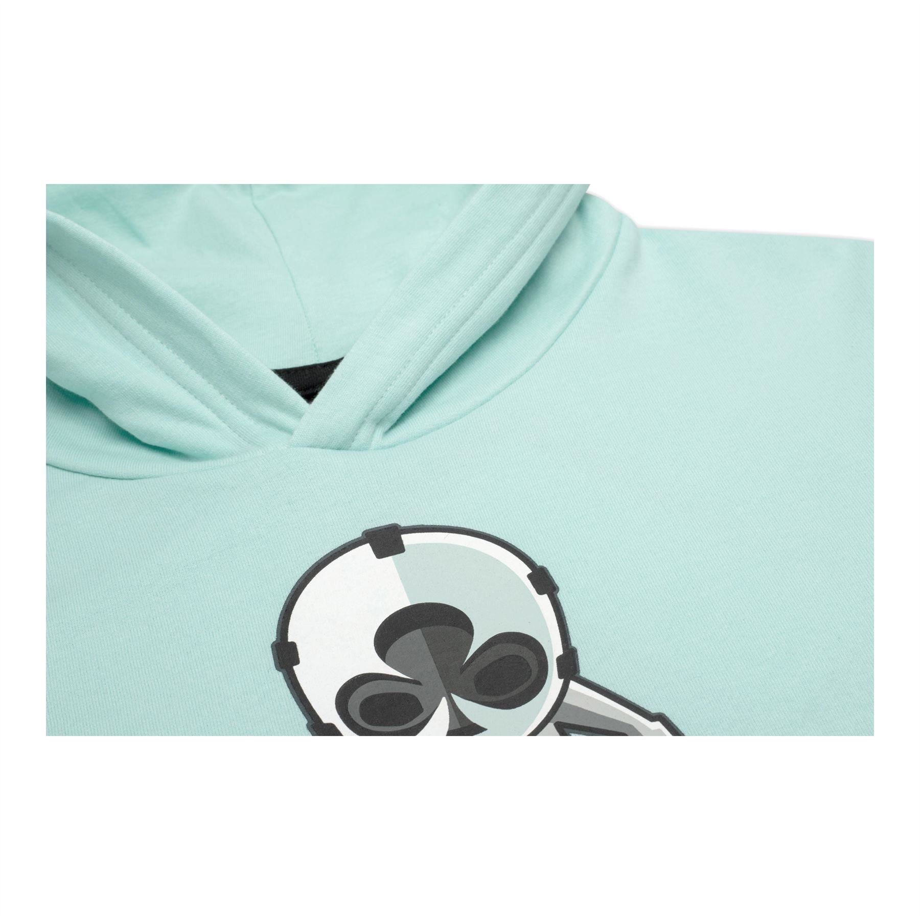 FORTNITE | WILD CARD | Aqua | Long Sleeved | Unisex Kids | Drawstring Hooded | Gaming Cotton Hoodie Sizes 10-16 Years……