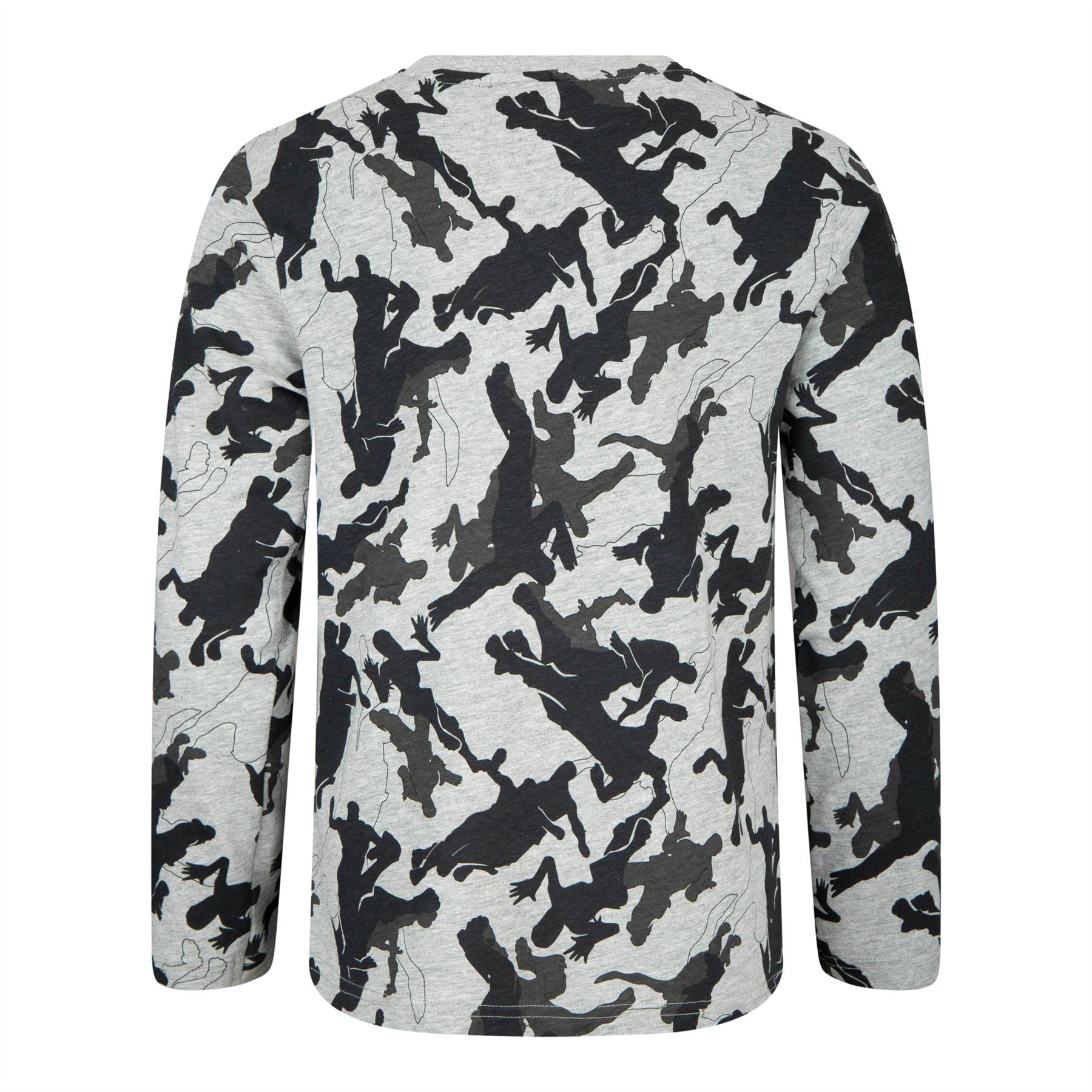FORTNITE | Long Sleeved | Grey Camo T-shirt | Age 7-14