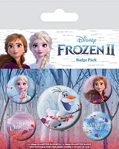 DISNEY FROZEN 2 Official Pin Backed Badge Pack