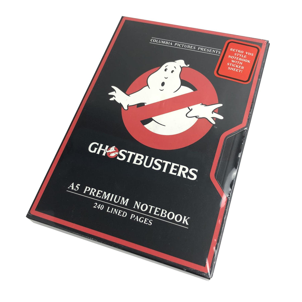 Ghostbusters Notebook with Retro VHS Design Cover in Presentation Gift Box