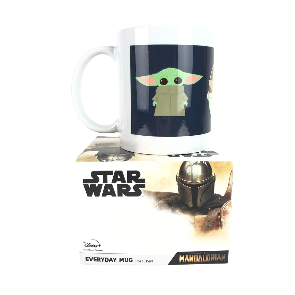 Cup Of Tees Star Wars The Mandalorian The Child Blue Illustarion Mug