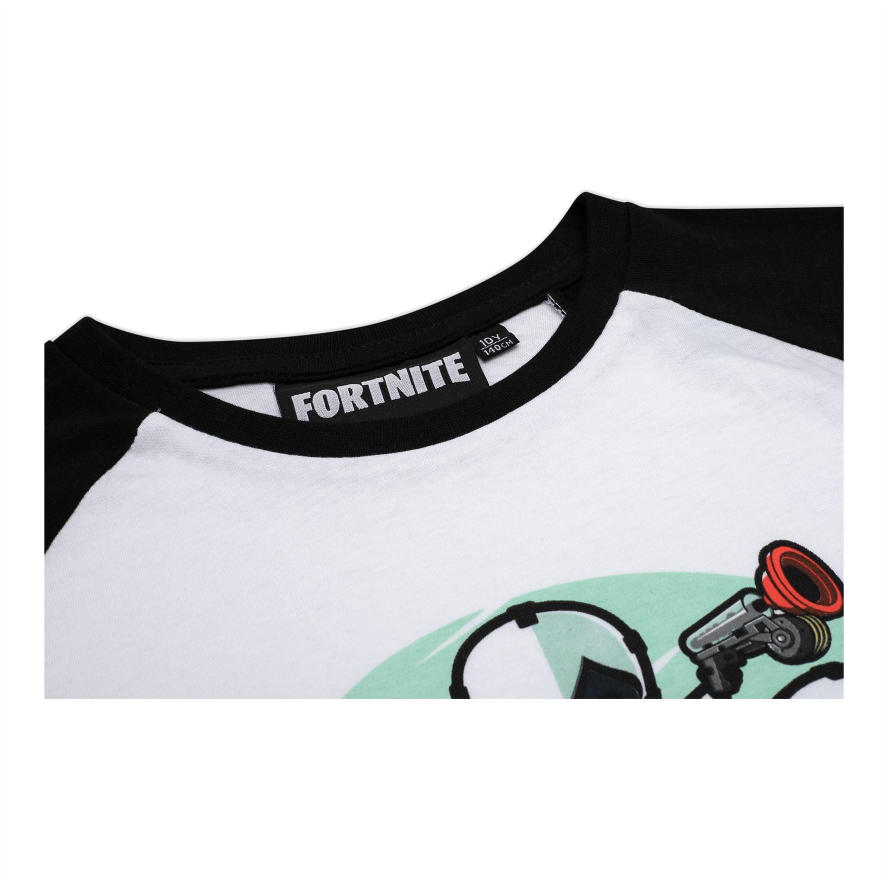 FORTNITE | WILD CARD BUNCH | White | Long Sleeved | Unisex Kids | Crew | Gaming Cotton T-Shirt Sizes 10 - 16 Years