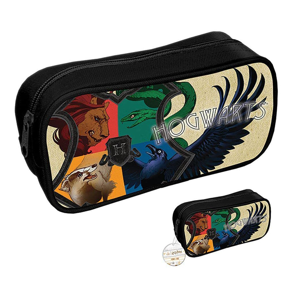Hogwarts House Magic Pencil Case Official Harry Potter PVC Design for Kids
