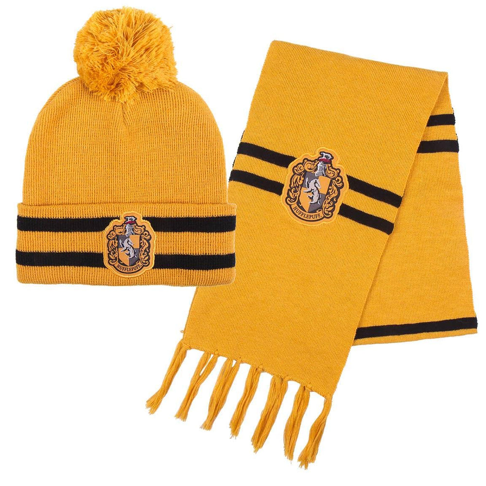 Harry Potter Hat and Scarf Winter Set for Kids and Teenagers Hogwarts Hat and