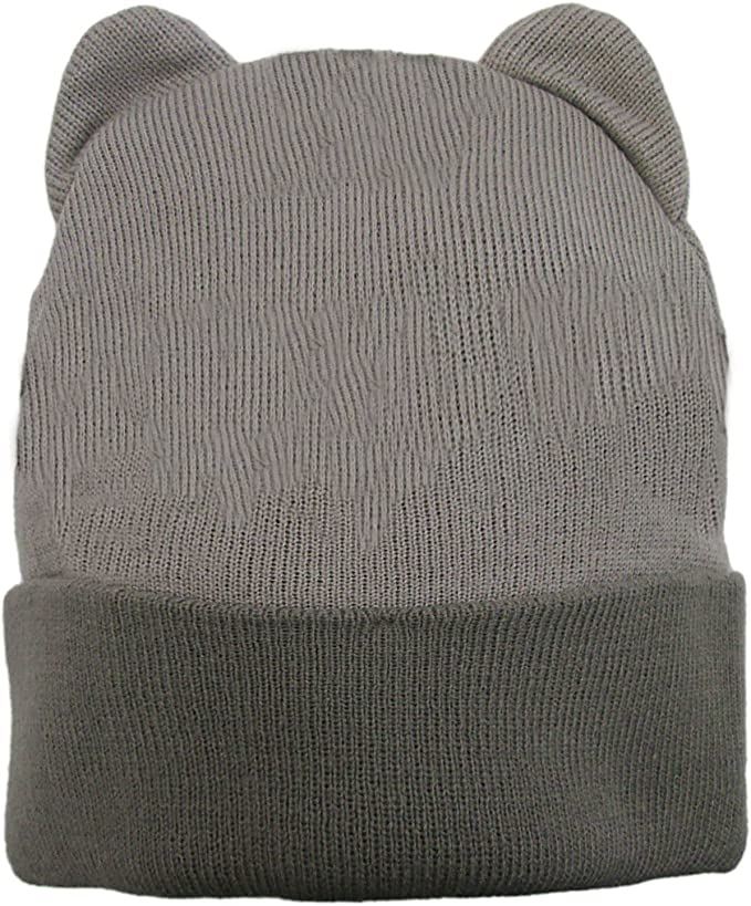 Pusheen The Cat Beanie. Hat with Brown ears. 100% Acrylic Cap