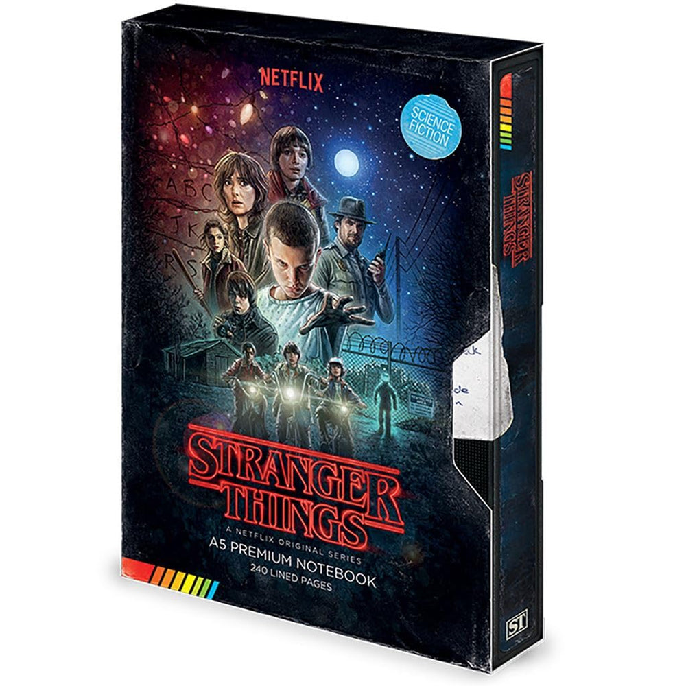 Stranger Things A5 Premium Notebook VHS-Style Season 1