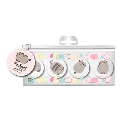 Pusheen | Erasers | Botanical | Multi Coloured | 4 Pack