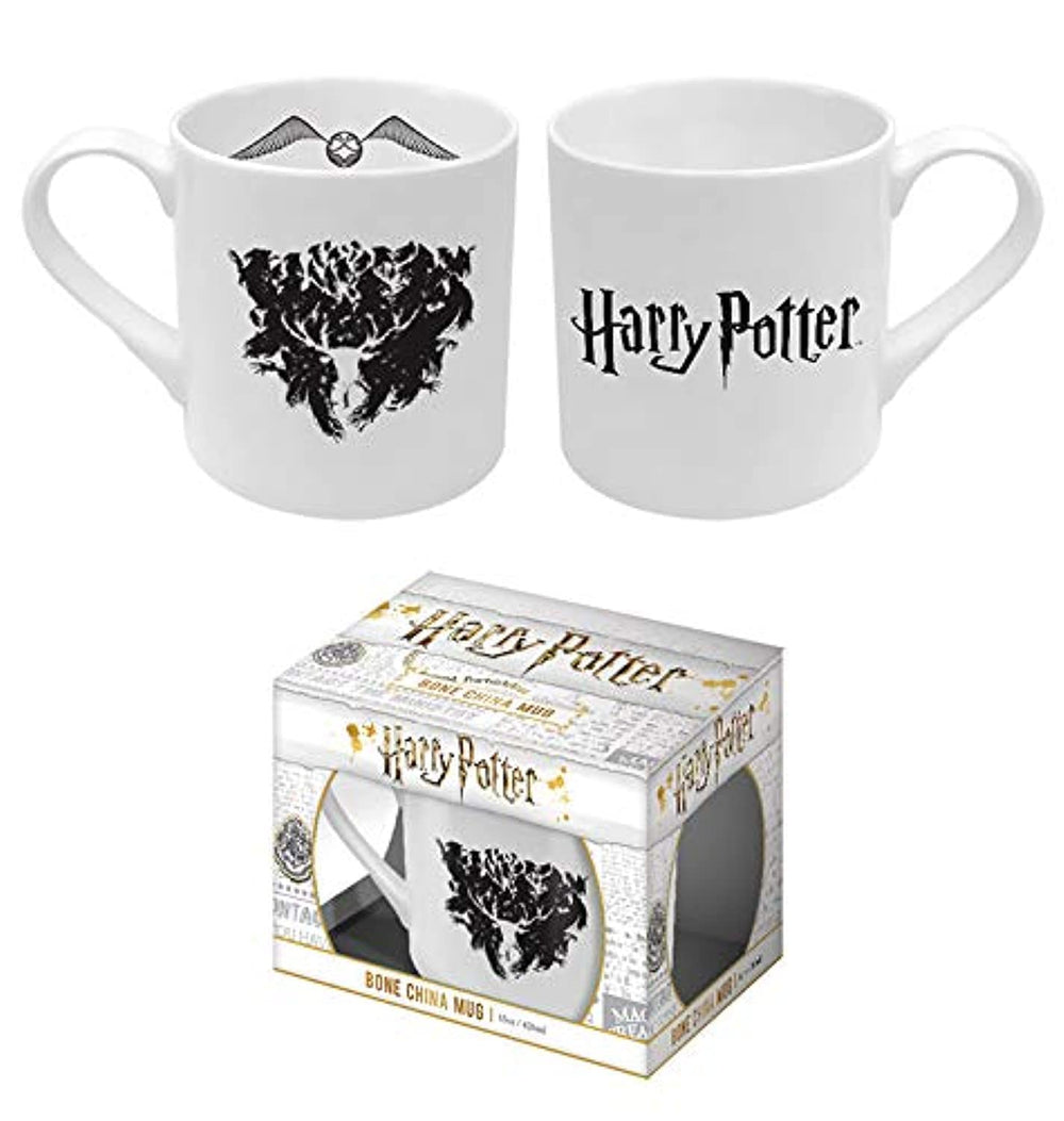Wizarding World Harry Potter Bone China Mug with Authentic Logo Stag Patronus and