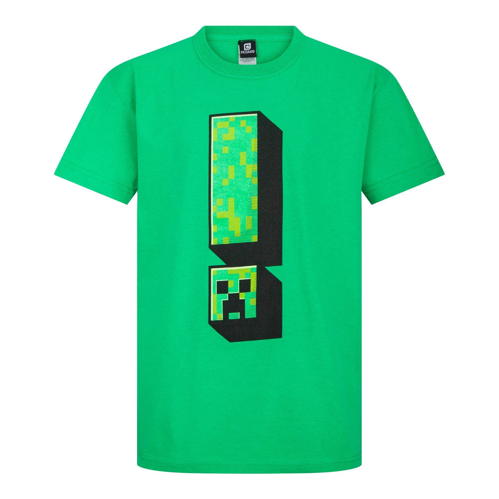 Leksaker & spelare Minecraft-utropstecken Grön spelbomull Minecraft-T-Shirt