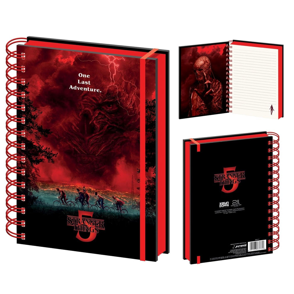Stranger Things 5 Vecna Sky A5 Wiro Notebook Officially Licensed by Pyramid