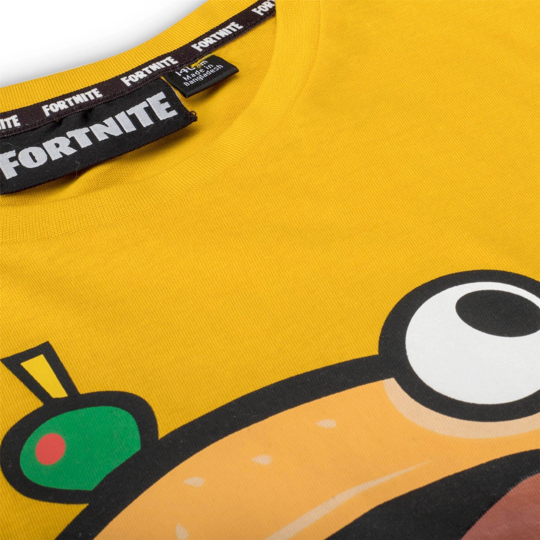 FORTNITE | Short Sleeve T-Shirt | DURR BURGER | Orange Kids Shirt | Ages 7-14 Years