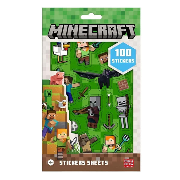 Ultimate Minecraft 100-Piece Sticker Set - 5 Vibrant Sticker Sheets for Creative