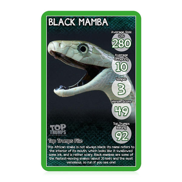 Top Trumps Classic Snakes Card Game - Educational Fun for Kids Ages 6 and Up