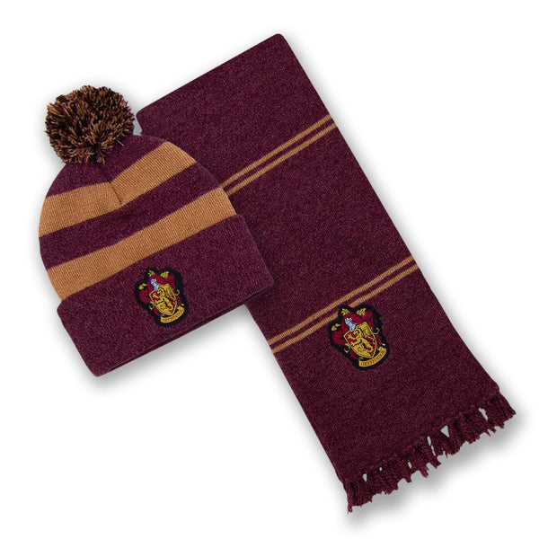 Harry Potter Official Gryffindor House One Size Red Unisex Knitted Winter Hat &