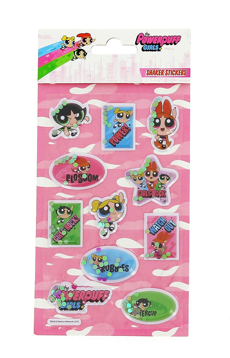 POWERPUFF GIRLS Sticker Sheet Shaker Stickers
