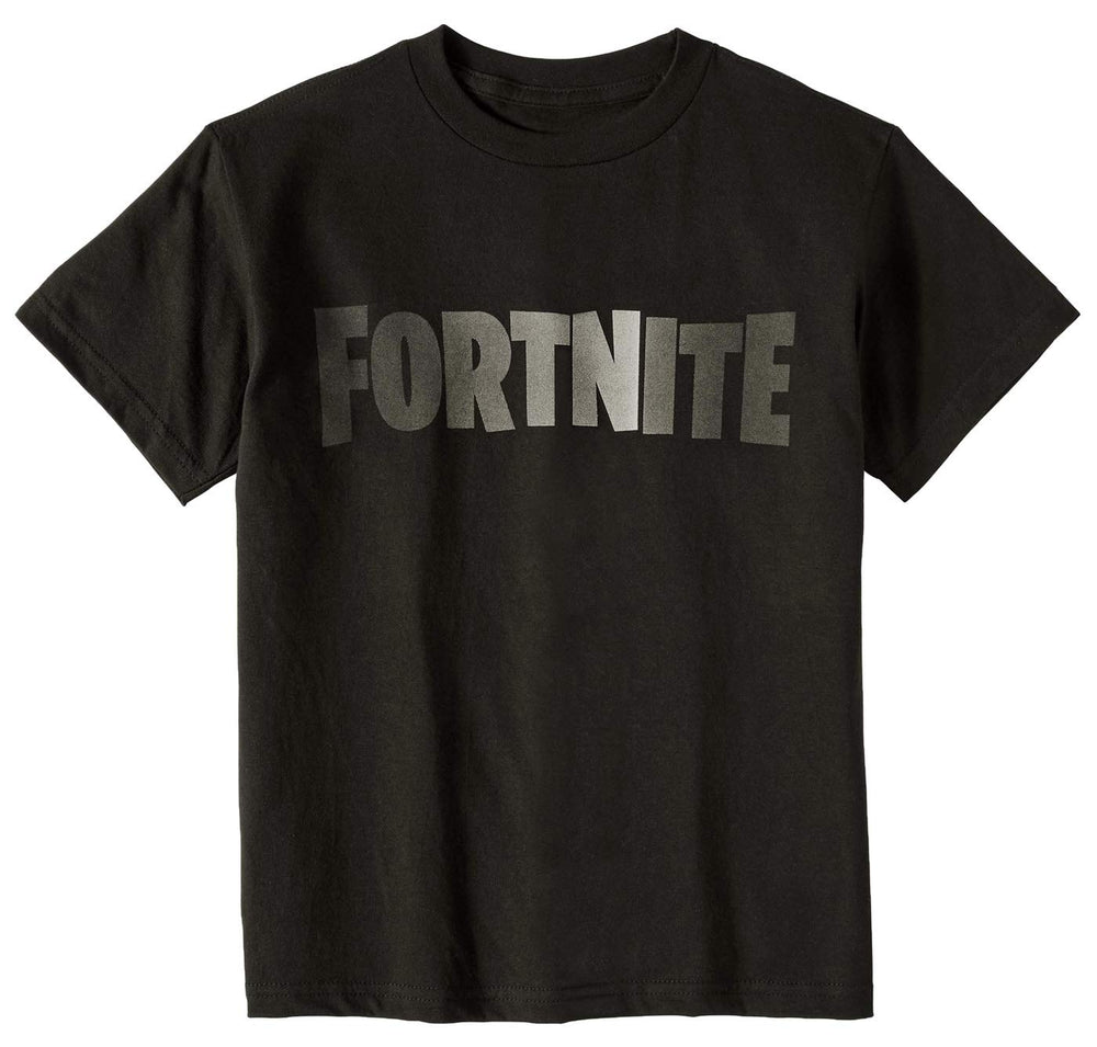 Fortnite Shirt Boys Logo T-Shirt (LG 10/12) Black
