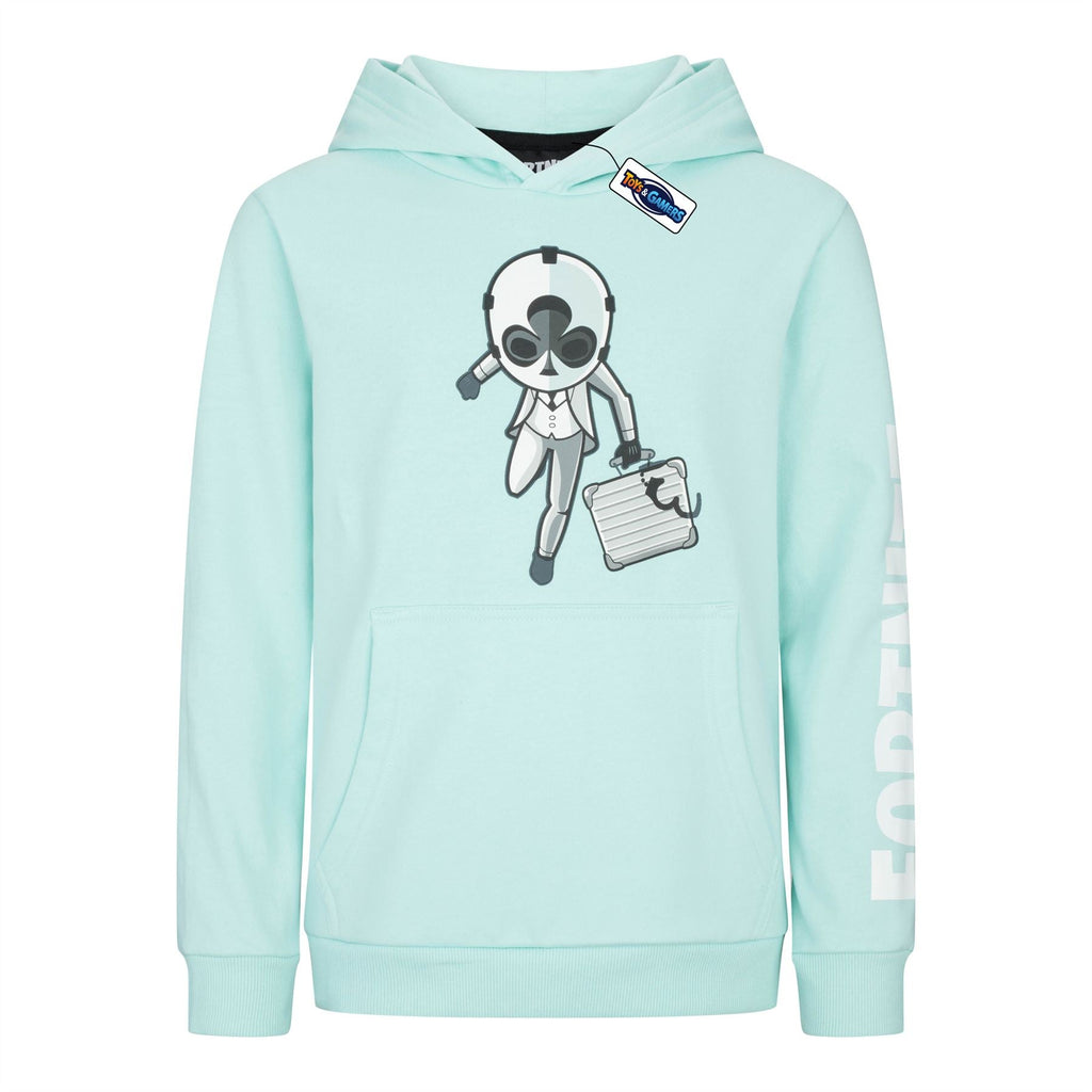 FORTNITE | WILD CARD | Aqua | Long Sleeved | Unisex Kids | Drawstring Hooded | Gaming Cotton Hoodie Sizes 10-16 Years……