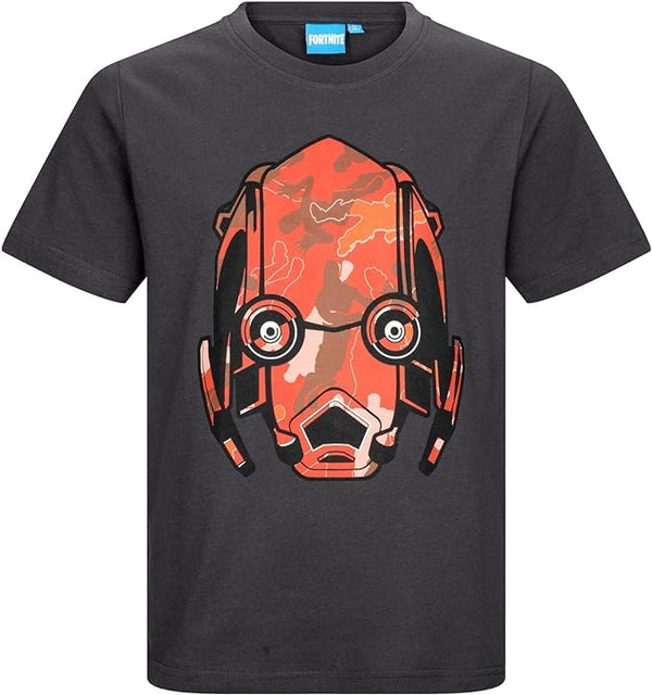 Fortnite - Vertex RED Mask - Gaming Design Youth T-Shirt - Short Sleeve Cotton