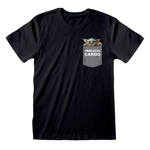Star Wars The Mandalorian - Precious Cargo Men T-Shirt Black XXL 100% Cotton