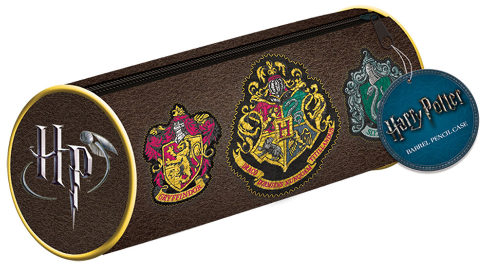 Magical Harry Potter Crests Pencil Case - Perfect Gift for Aspiring Wizards!