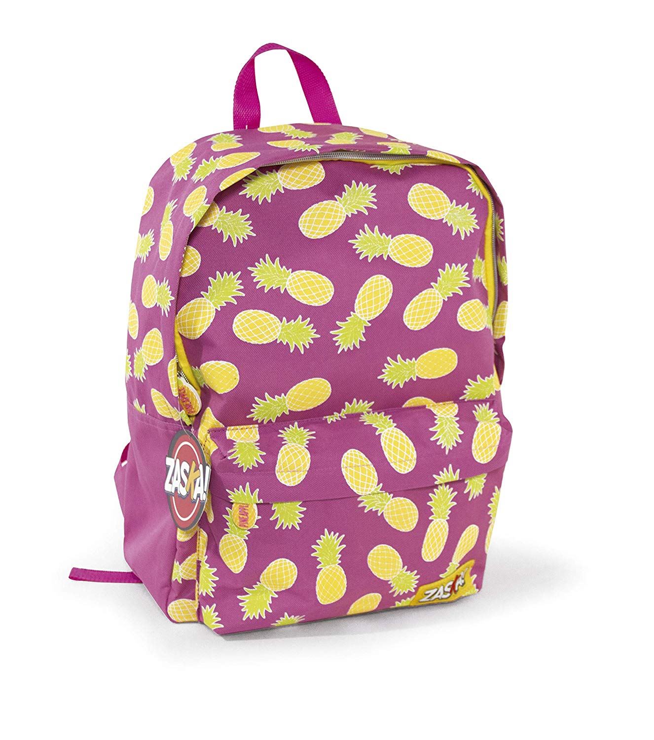 Pink PINEAPPLE Backpack with Front Zipper 41cm x 31cm