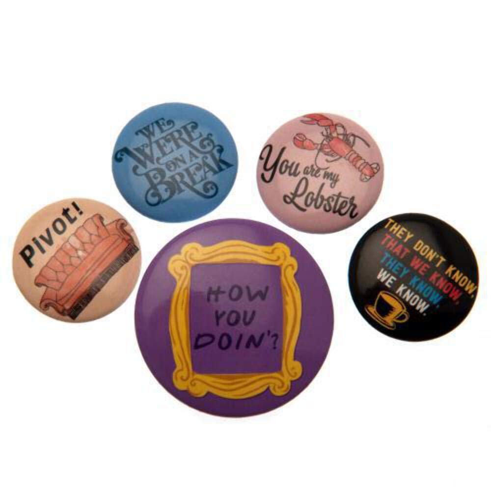 Friends Badges Alloy Steel Multi-Colour 10 x 12.5cm 10 x 12.5cm Alloy Steel