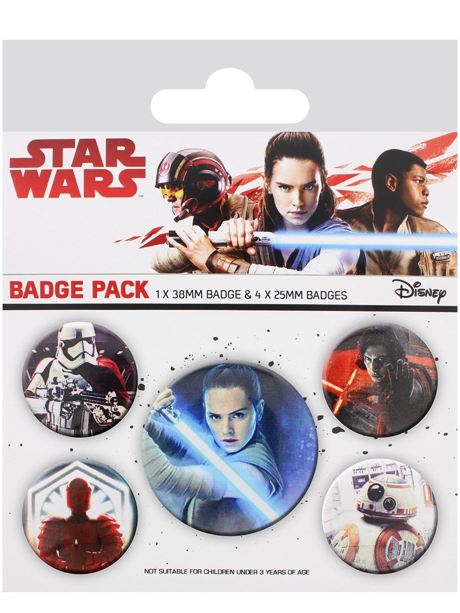 Star Wars The Last Jedi - Characters Badge Pack