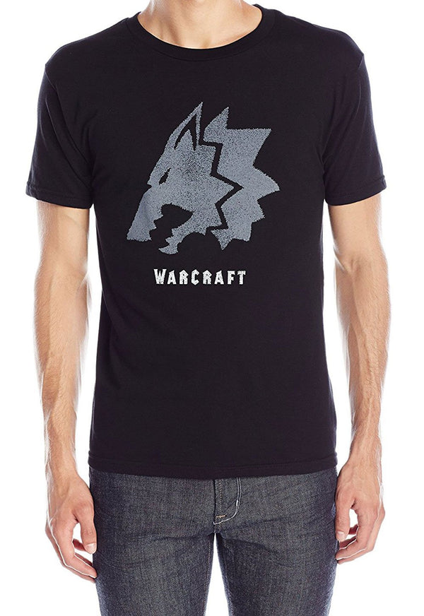 Warcraft mens5909Movie Frostwolf Premium Tee Short Sleeve T-Shirt - Black - S