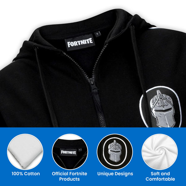 Fortnite Black Knight Adult Zipped Hoodie X-large