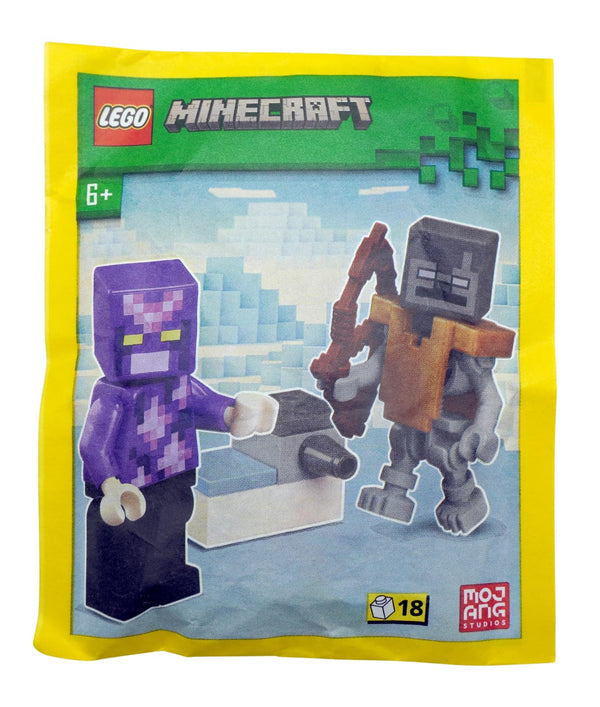 Lego Minecraft Mini Set Crystal Knight Minifigure with Stray and Shooter
