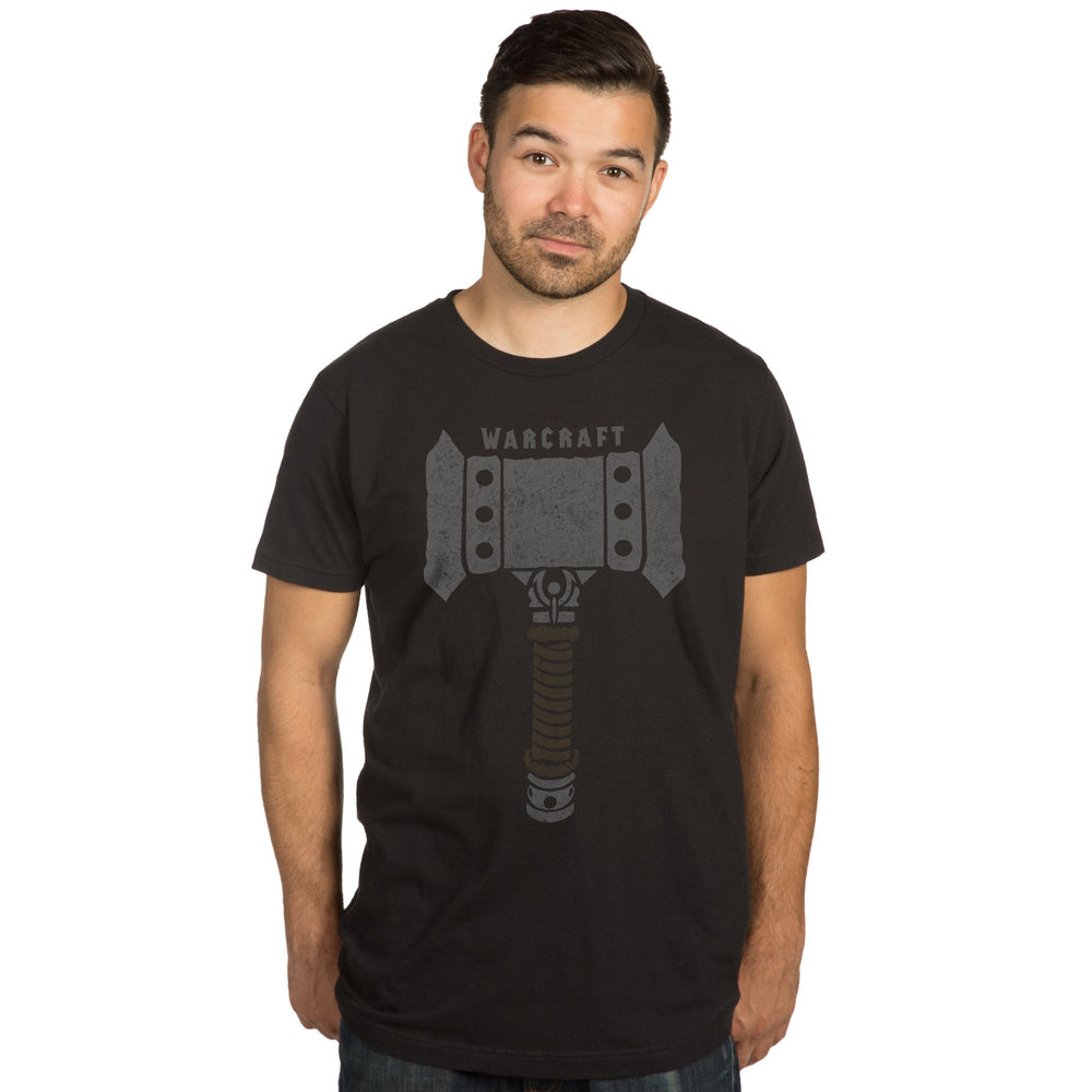 Warcraft mens5780Movie Doom Hammer Premium Tee Short Sleeve T-Shirt - Black - XL