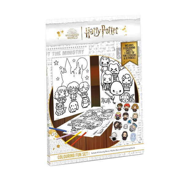 Harry Potter - Colouring Fun Set - Includes Colouring Sheets Stickers & Pencils