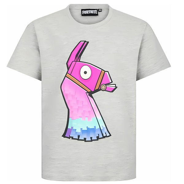 Fortnite - Pinata Llama - Gaming Design Youth T-Shirt - Short Sleeve Cotton Blue
