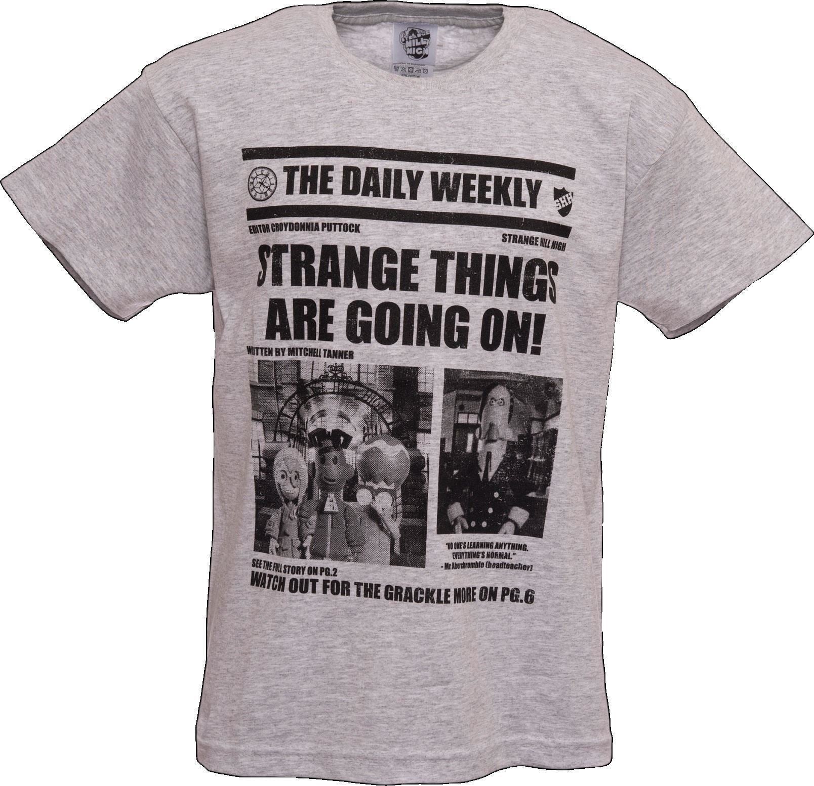 Officially Licensed | STRANGE HILL HIGH | Youth T-Shirt | Age 7-8 Years