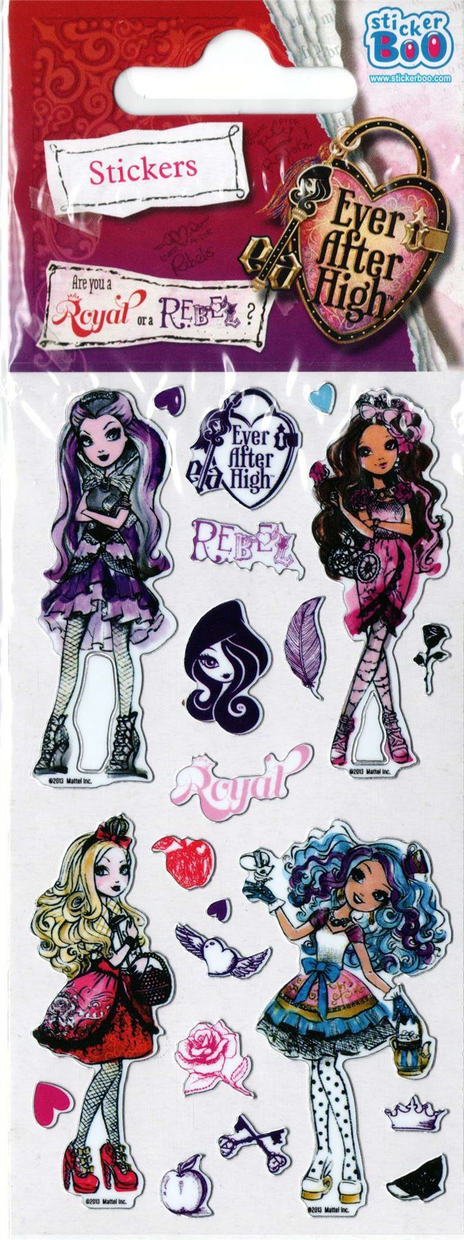 5 x EVER AFTER HIGH Sticker Sheets
