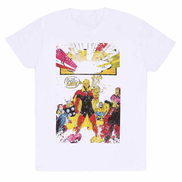 Marvel Comics Adam Warlock Gauntlet T-Shirt – Adult Unisex White, XXL
