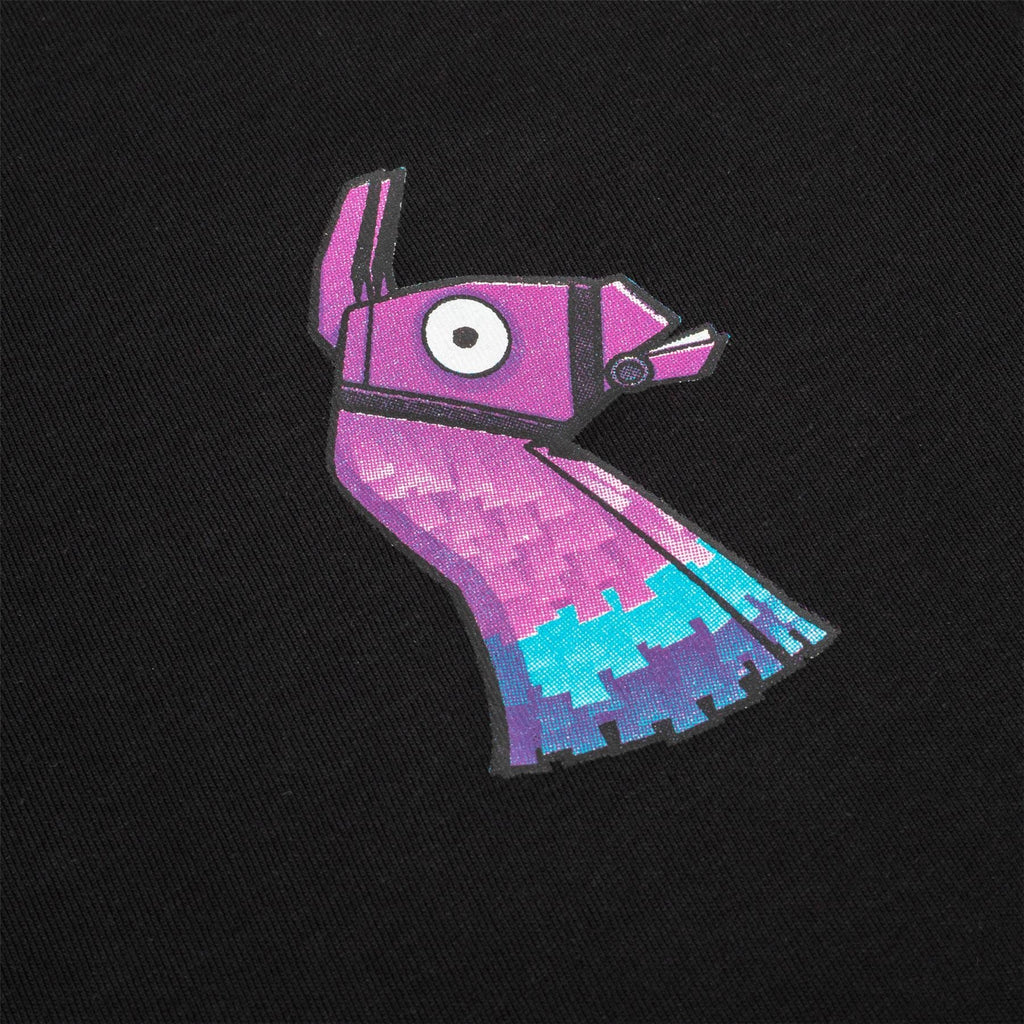 FORTNITE | Youth T-Shirt | LLAMA PINATA POCKET LOGO | BLACK | 10-16 Years