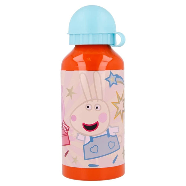 Peppa George Characters Aluminium Sports Bottle 400ml - Holiday Back to School
