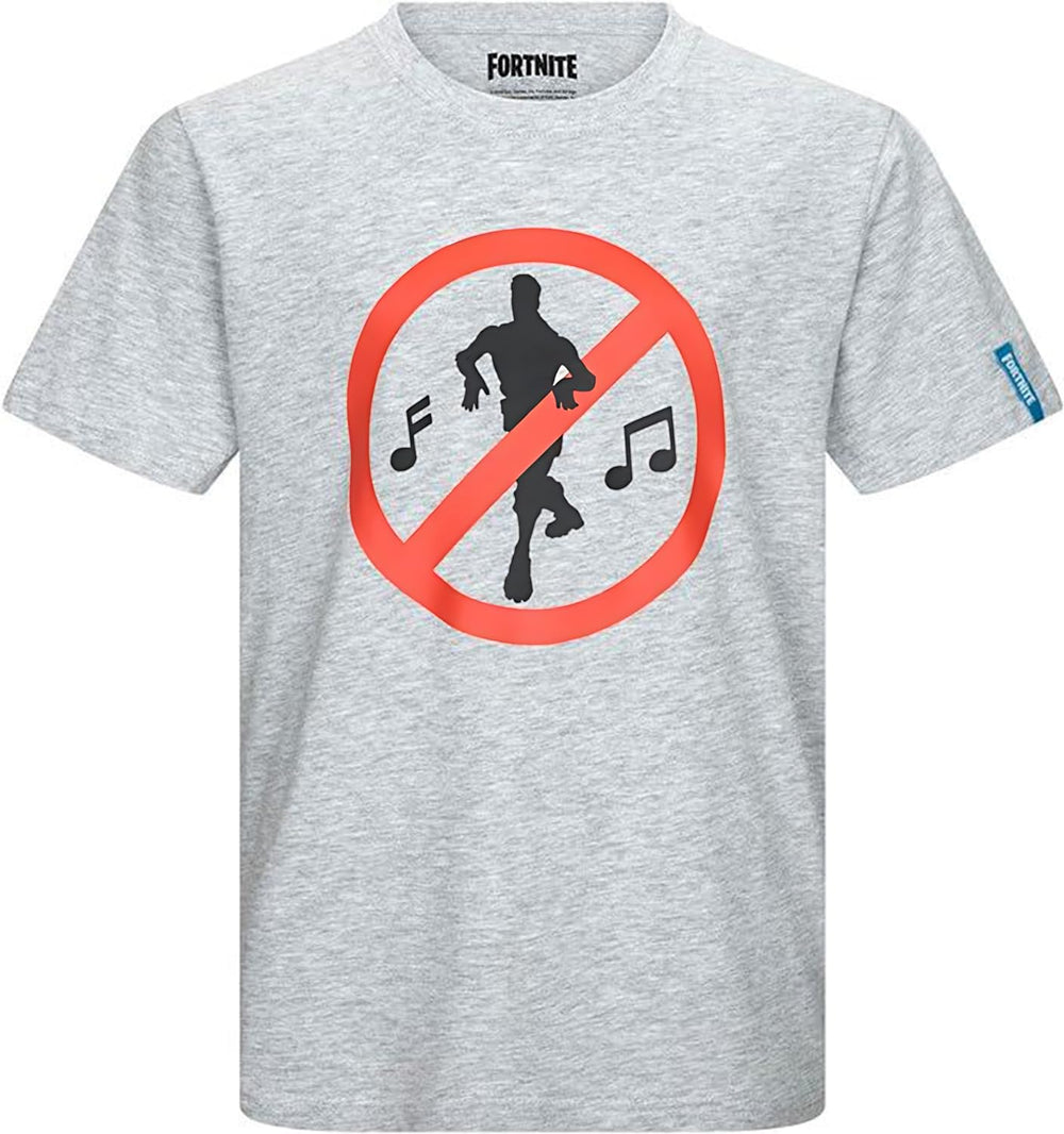 Fortnite NO Dancing T Shirt Grey