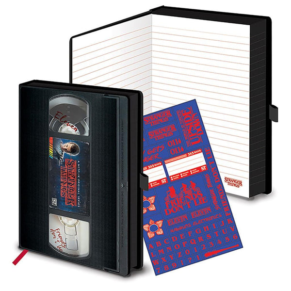 Stranger Things A5 Premium Notebook VHS-Style Season 1