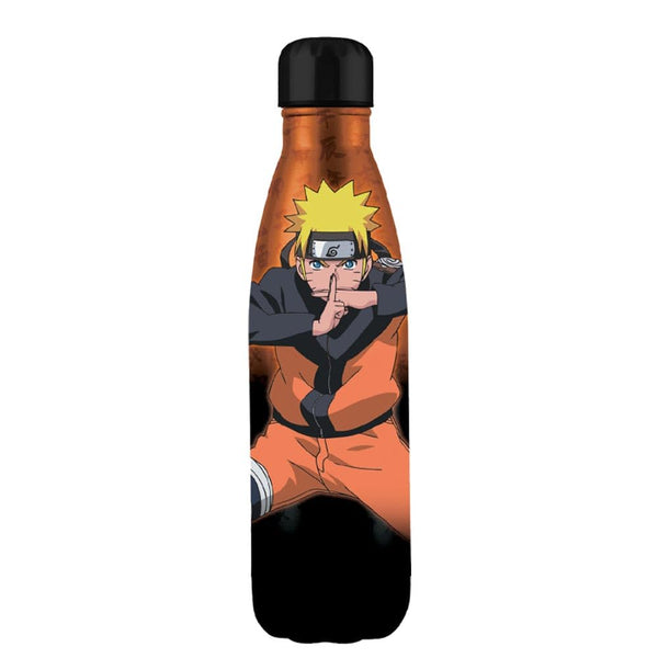 Nemesis Now Naruto Water Bottle 500ml 27cm Stainless Steel Orange/Black