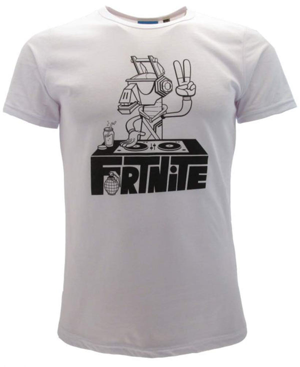 Epic Games Original Fortnite DJ Lama T-Shirt Boys White White 12-13 Years