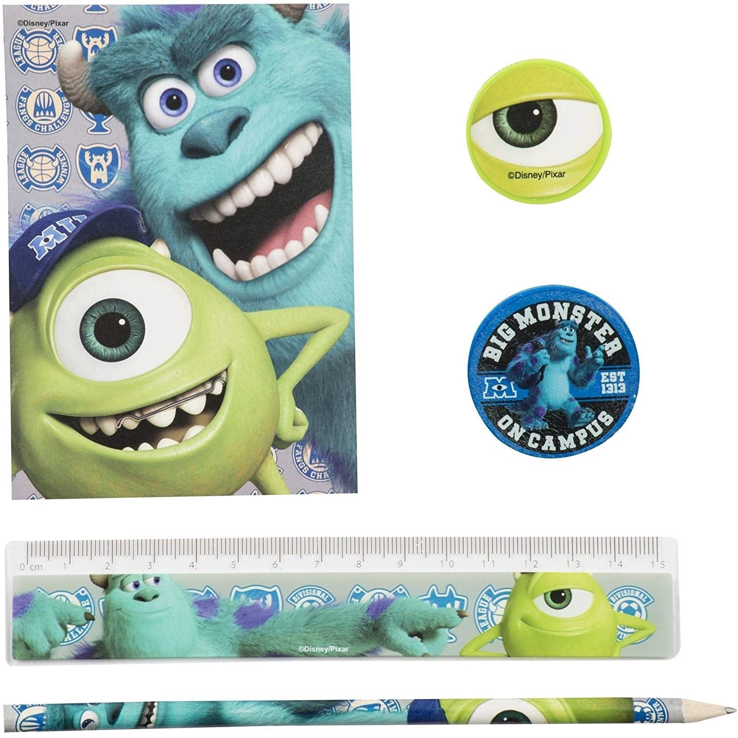 MONSTERS UNIVERSITY 5 Piece Stationery Set