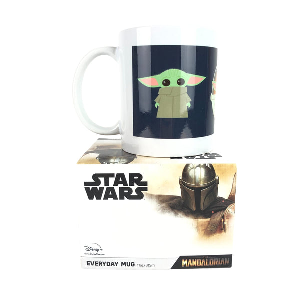 Cup Of Tees Star Wars The Mandalorian The Child Blue Illustarion Mug