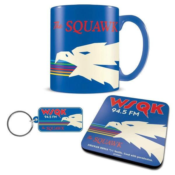 Pack Mug, coasters and keychain Stranger Things