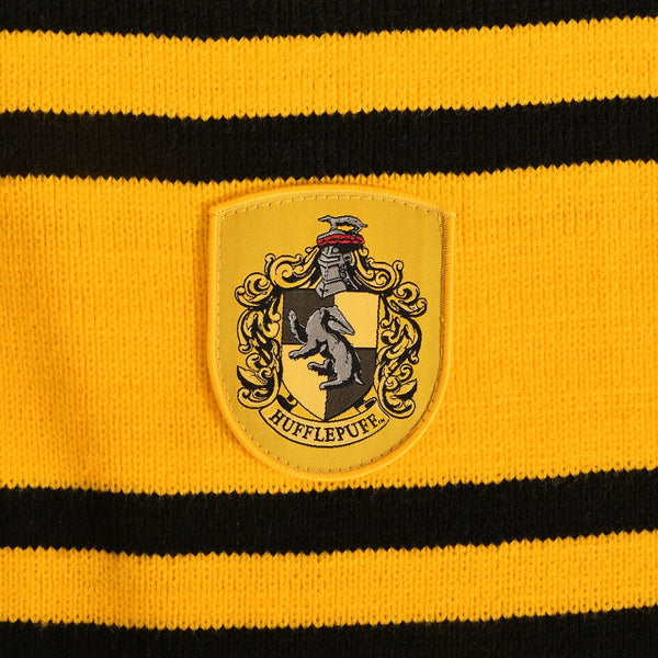 Elbenwald Harry Potter Hufflepuff Scarf House Colours with Crest Patch